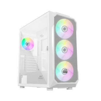 Ant Esports ICE-410TG Mesh ARGB White Gaming Cabinet